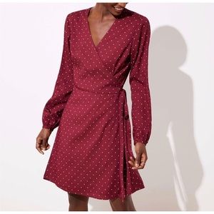 LOFT Star Wrap Dress